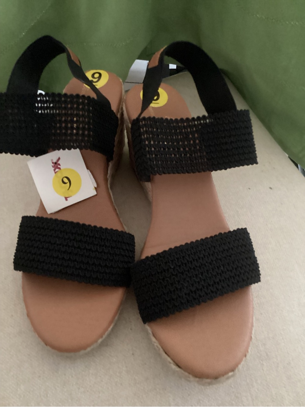 Tommy Bahama Black Woven Strap Sandals